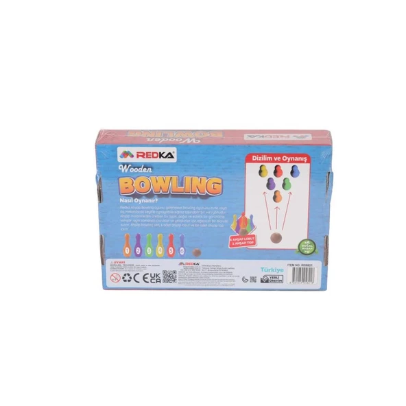 5821  -Wooden Bowling - Resim 2