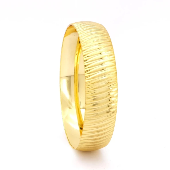 Altın Kaplama Yan Çizgili İmitasyon Bilezik- BLZ-3104 ürün görseli