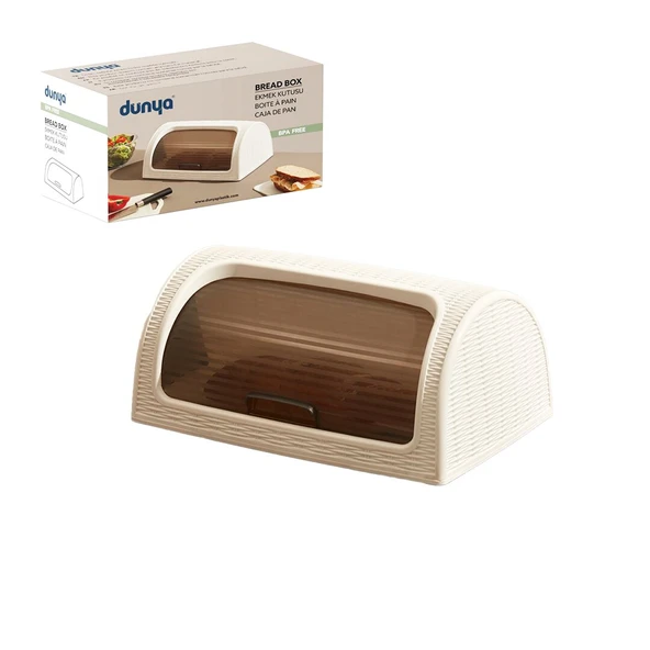 KAR BEYAZ EKMEK DOLABI KUTULU SÜRGÜLÜ KAPAK 420X274X180MM (5224) AZ-5224Gok223665 ürün görseli 1