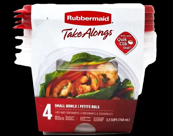Rubbermaid Taşınabilir Kaplar (4 Kase)