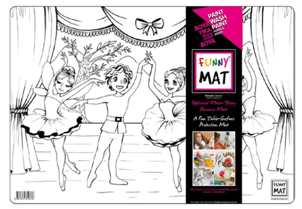 Funny Mat - Dansçılar  - 33,5x48cm ürün görseli 1