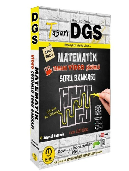 Tasarı DGS Matematik Video Çözümlü Soru Bankası ürün görseli