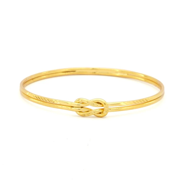 Altın Kaplama İmitasyon Ajda Aşk Düğümü Bilezik- BLZ-3103 - Resim 2