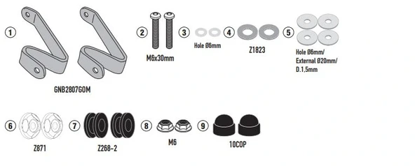 KAPPAD1190KITKHONDAPCX125(21-24)RÜZGARSİPERLİKBAĞLANTISI