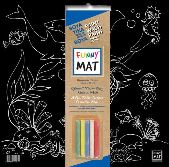 Funny Mat Black Okyanus (Tebeşirli) ürün görseli