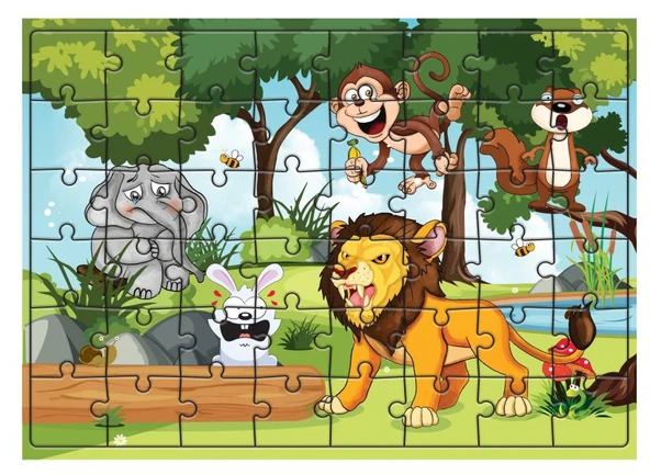 Hayvanlar Ve Duygular Yapbozu (48'li) ürün görseli