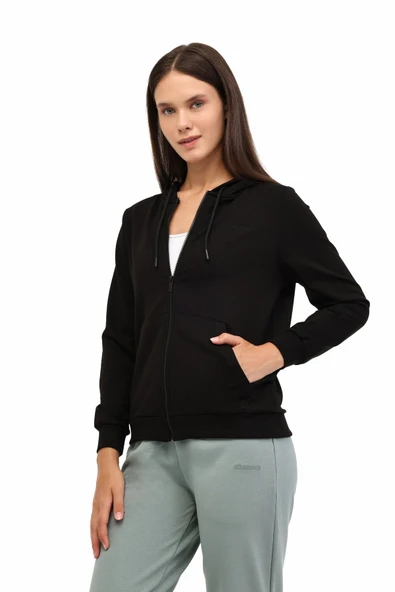 Lumberjack WB SN77 5PR Kadın Kapişonlu Tam Fermuarlı Sweat 102024675 ürün görseli