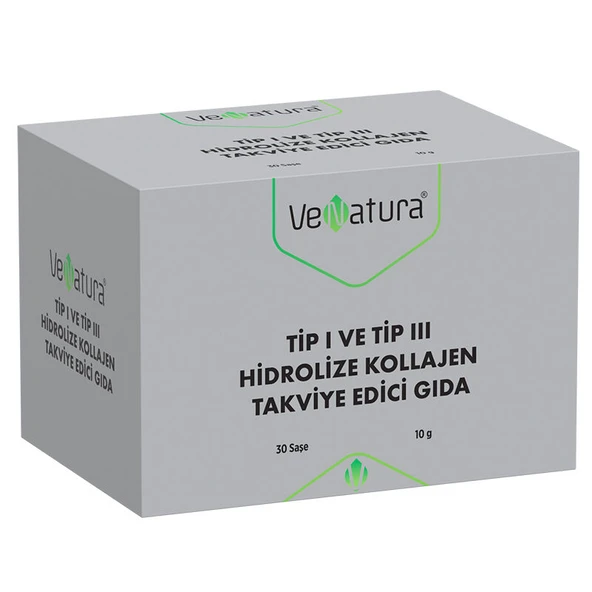 VeNatura Tip I ve Tip III Hidrolize Kollajen 30 Saşe ürün görseli