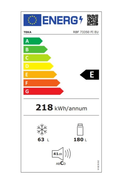 Teka Rbf 73350 Fı 242 Lt. No Frost Ankastre Buzdolabı - 3