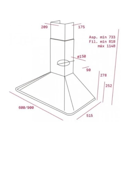 Teka Dbt 60 Duvar Tipi 60 Cm Davlumbaz - 3