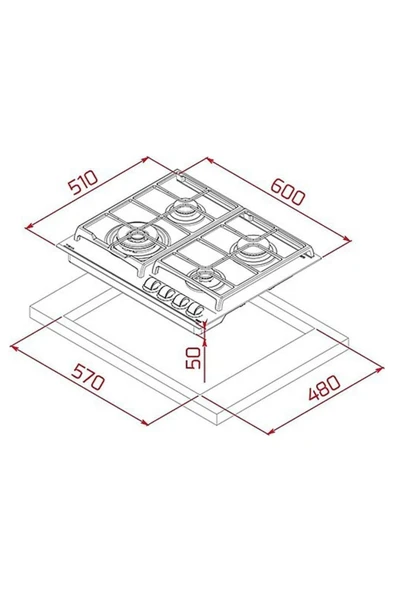 Teka Gzc 64320 Xbc Bk Siyah Ocak - 4