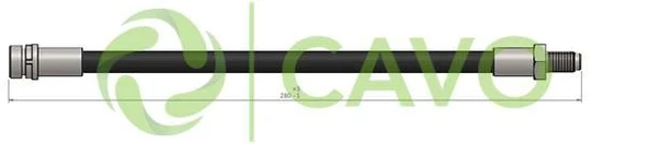 Ford Arka Fren Hortumu Sol Transıt V347/v348  06>11 - Cavo C900 827a ürün görseli