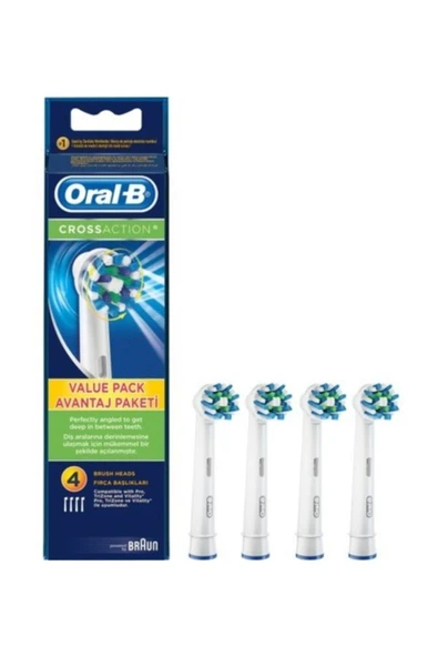Oral-B Dis Firçasi Yedek Basligi Cross Action 4lü - Resim 2