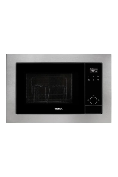 Teka MS 620 BIS Ankastre Mikrodalga Fırın ve Izgara, 20 LT, Inox çerçeveli, Siyah panel