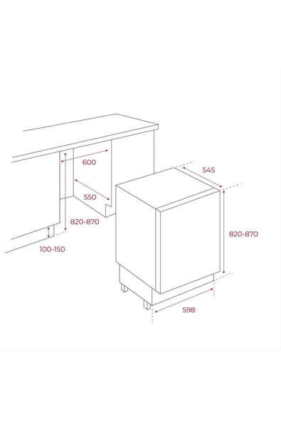 Teka 113470015- Rsl 41150 Bu Ankastre Tezgahaltı Buzdolabı 128 Litre Iç Hacim Yön 3 Cam Raf - 2