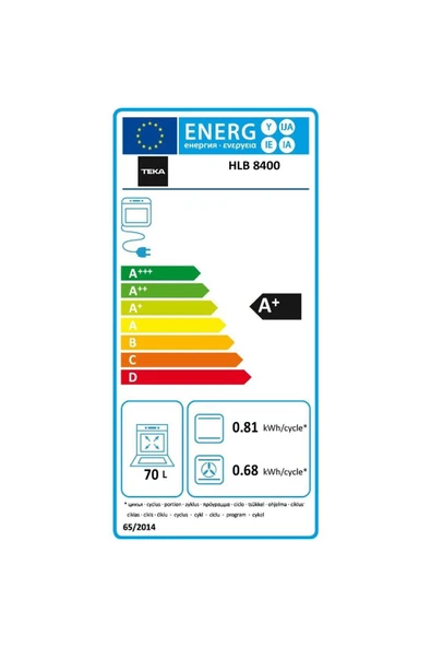 Teka HLB 8400 WH Ankastre Fırın, Beyaz, 9 program, 70 Lt - 5
