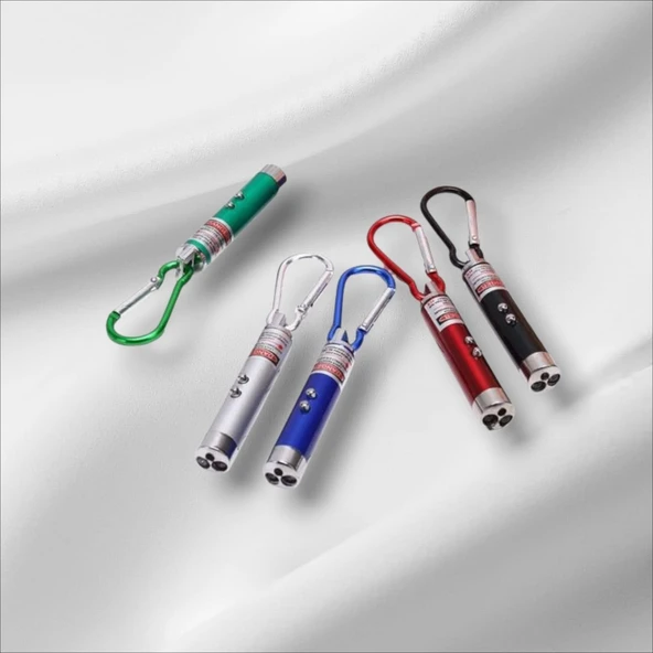 3 In 1 Kedi Lazer Oyuncağı Işık Lazer-Sunum Projeksiyon-Powerpoint Kalemi+El Feneri - 4