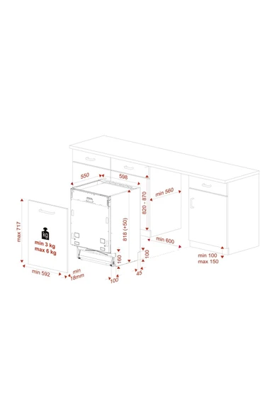 Teka 114270009- Dfi 46700 Tam Ankastre Bulaşık Makinası - 6
