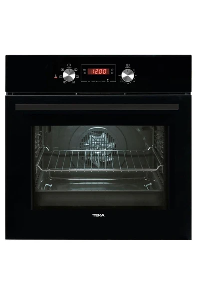 Teka HAK 625 BK Ankastre Fırın, Siyah cam, 6 Programlı, 65 LT
