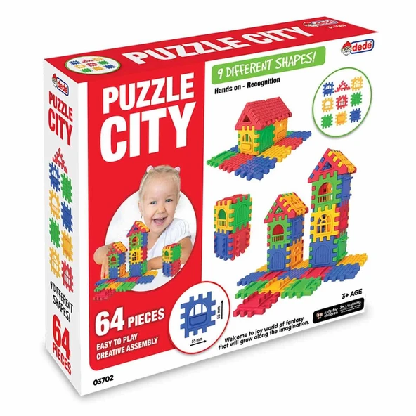 Puzzle City 64 Parça - Resim 5
