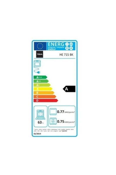 Teka Chef 3 Ankastre Set (HE 715 BK FIRIN HLX 60 AI AL BK OCAK DBT 60 BK DAVLUMBAZ) Siyah 640004 - 5