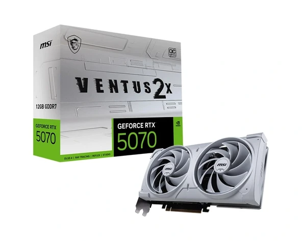 MSI GEFORCE 5070 12G VENTUS 2X OC WHITE 192BIT VGA ürün görseli