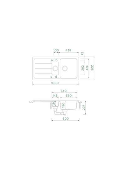 Schock Formhaus D-150L Mocha Granit Eviye - 2