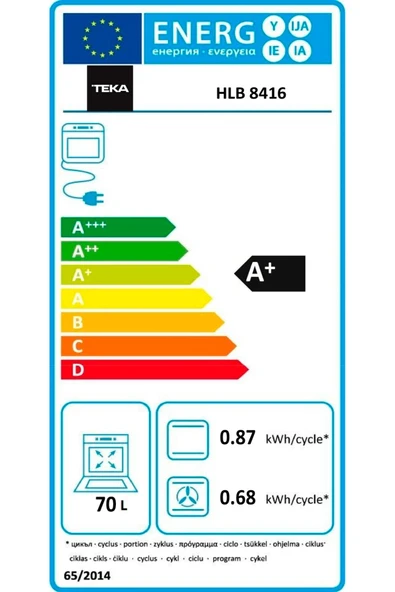 Teka Hlb 8416 Bk Airfry 71 Lt. Ankastre Siyah Fırın - 4