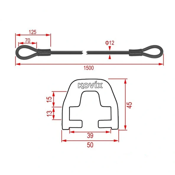 KOVIXKZA-150ÇELİKKİLİT+KD6BAĞLANTIADAPTÖRÜ - 3