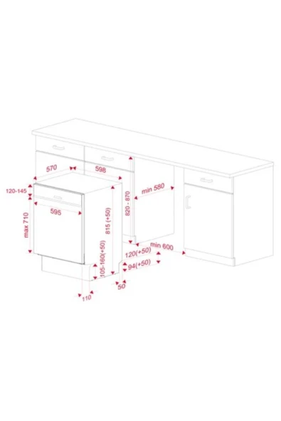 Teka Dsı 46750 13 Kişilik Yarı Ankastre Bulaşık Makinesi - 7