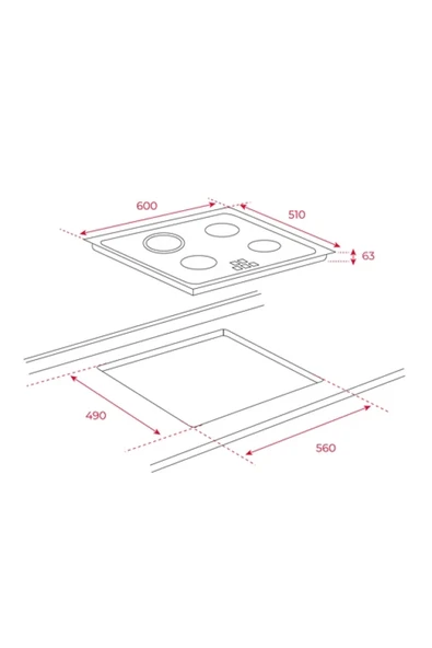 Teka Vitroseramik Ocak 60 cm TZ 6415 - 2