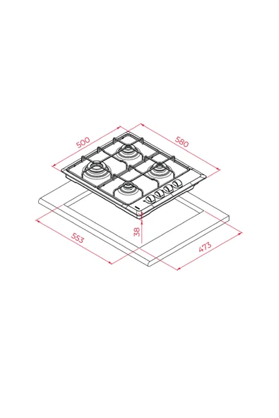 Teka Chef 1 Ankastre Set ( HE 715 SS - HLX 640 KBA0E - DF 60 ) - 2