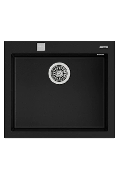 Teka FORSQUARE 50.40 TG BLACK Granit Evye, Tezgah üstü