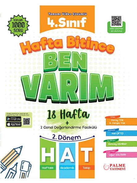 PALME 4.SINIF HAFTA BİTİNCE BEN VARIM (18 HAFTA) (2.DÖNEM) ürün görseli