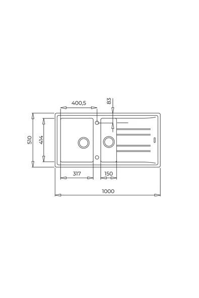 Teka Stone 60 B-tg Metallic Grey Granit Eviye - 3