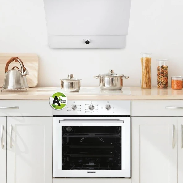 Beyaz Cam Davlumbaz DA6-830 - Resim 3