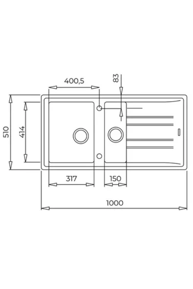 Teka Stone 60 B Tg Beyaz Granit Eviye - 3