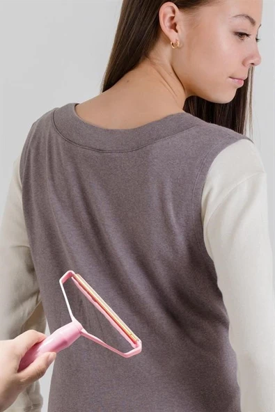 Çift Taraflı Elbise Kazak Plastik Kumaş Tüy Alma ve Tiftik Temizleyici Toplayıcı Taşınabilir-Findit - 2