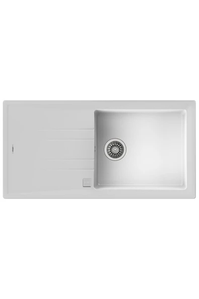 Teka Stone 60 L-tg Beyaz Granit Evye - 100x51 Ölçü - 2