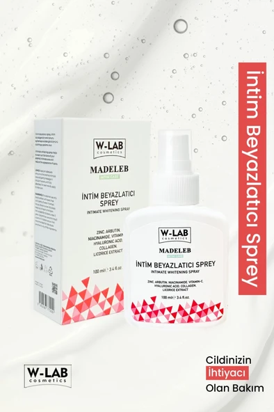W-Lab Kozmetik İntim Beyazlatıcı Sprey 100 ML