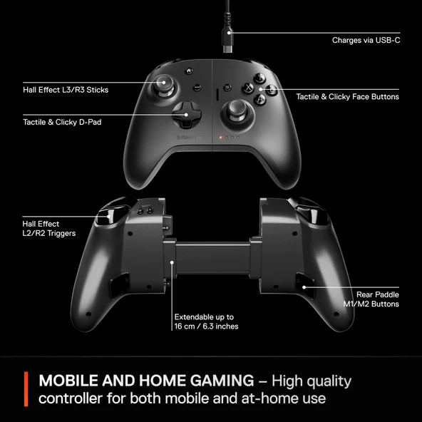 SteelSeries Nimbus Cloud PC, Android ve Apple Uyumlu Kablosuz Oyun Kumandası - Resim 3