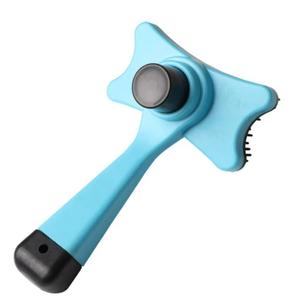 Evcil Hayvan Kedi Köpek Tüy Toplayıcı Otomatik Tuşlu Pet Tarak-Findit - Resim 4