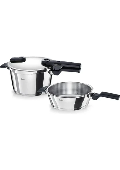 Fissler Vitaquick Glossy Düdüklü Tencere 4,5+2,5 Litre