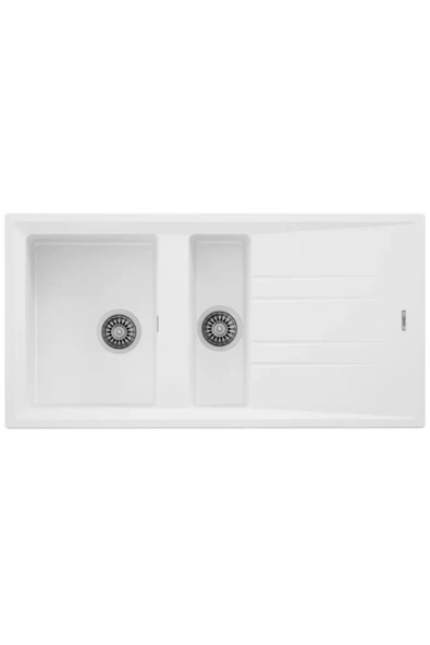 Teka Stone 60 B Tg Beyaz Granit Eviye