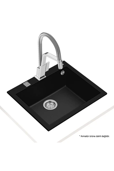 Teka FORSQUARE 50.40 TG BLACK Granit Evye, Tezgah üstü - 2