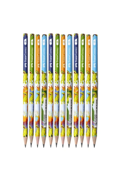 Faber-Castell Dino 2B Yuvarlak Kurşun Kalem 12 Adet ürün görseli 1