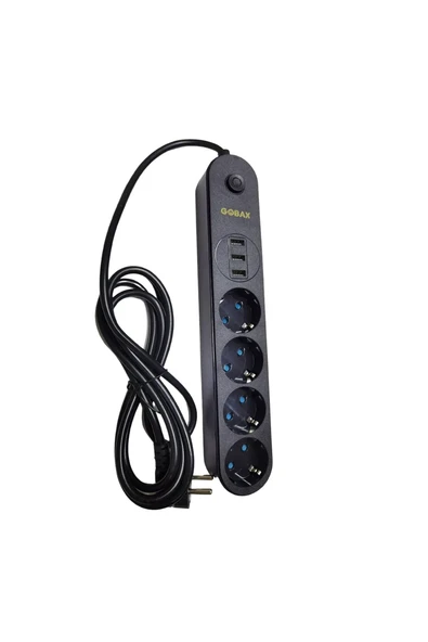 Termal Akım Korumalı Grup Priz Ve 3’lü Usb Şarj Aleti-Findit ürün görseli 1