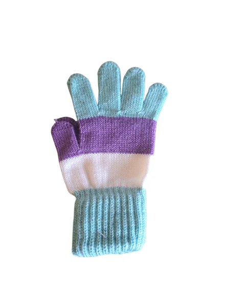 Garson Beden Kız Çocuk Eldiven Suyeşili 8-12 Yaş - Resim 2