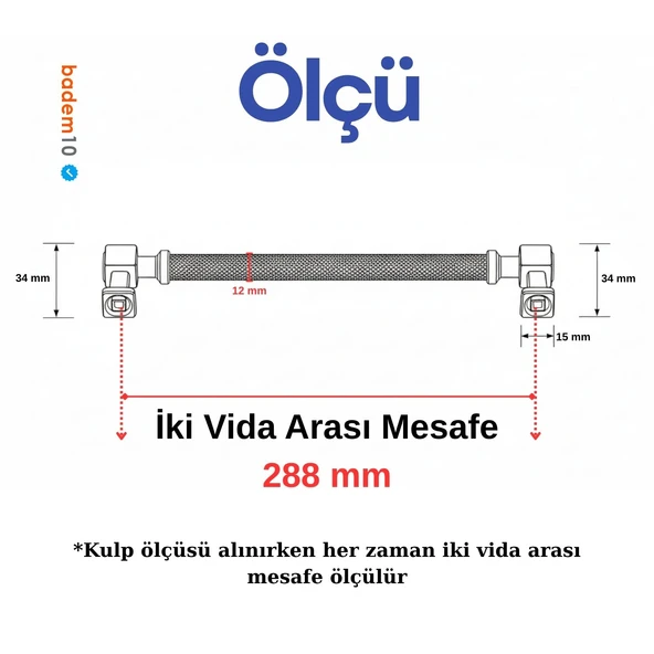 Talas Antik Gümüş 288 mm Metal Tırtıklı Kulp Kulpları Mobilya Çekmece Dolap Kapak Kulpu Dayanıklı - Resim 4