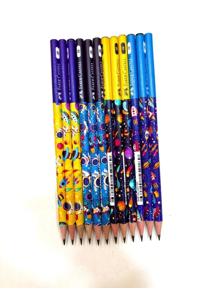 Faber Castell Uzay Macerası 2B Kurşun Kalem 12 Adet ürün görseli 1
